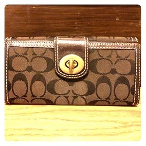 Brown coach wallet